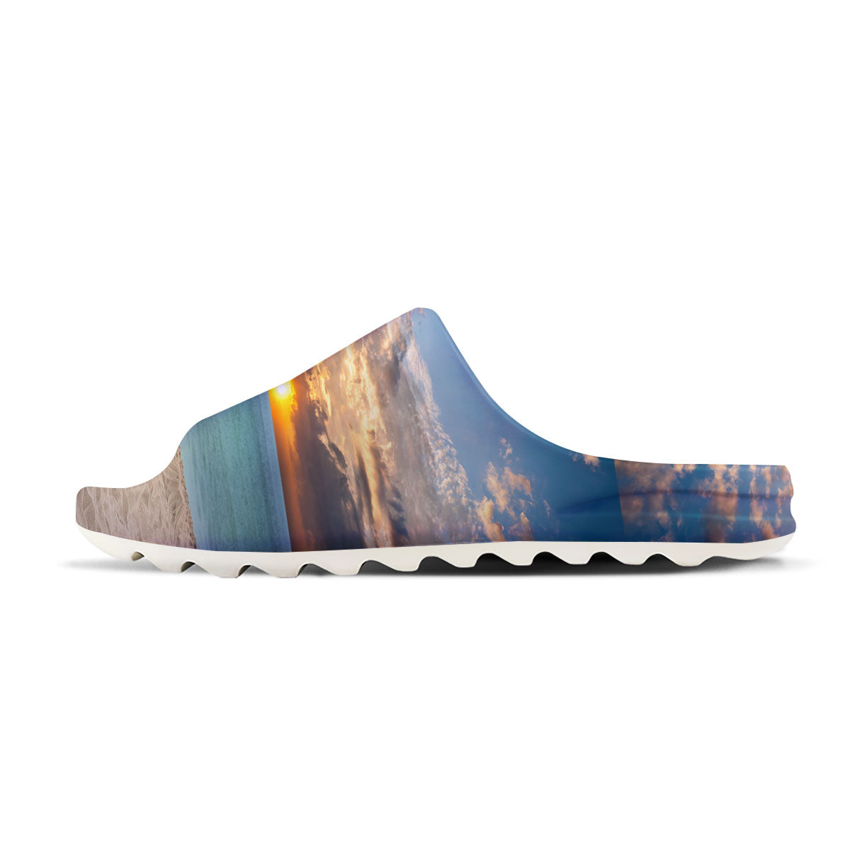 Sand Beach And Sunset Print Sandals-grizzshop