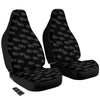 Sandwich Black Doodle Print Pattern Car Seat Covers-grizzshop