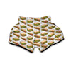 Sandwich Fast Food Print Pattern Muay Thai Boxing Shorts-grizzshop