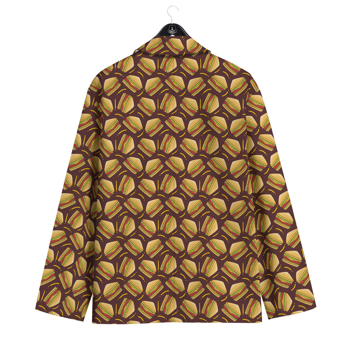 Sandwiches Brown Print Pattern Men's Sport Coat-grizzshop
