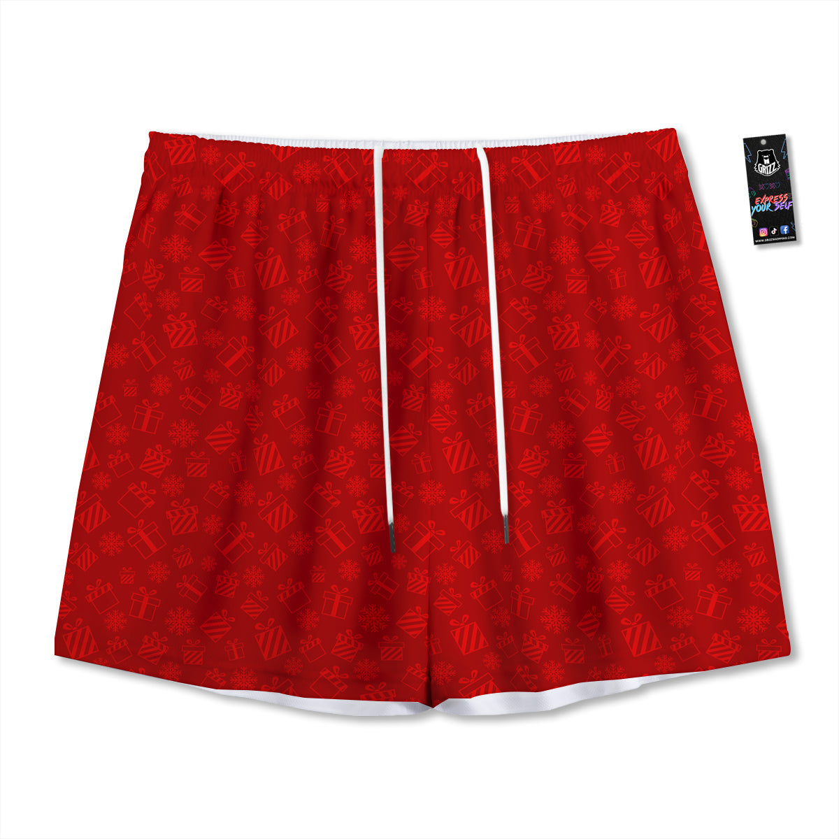 Pumpkin Halloween Fun Print Pattern Mesh Shorts