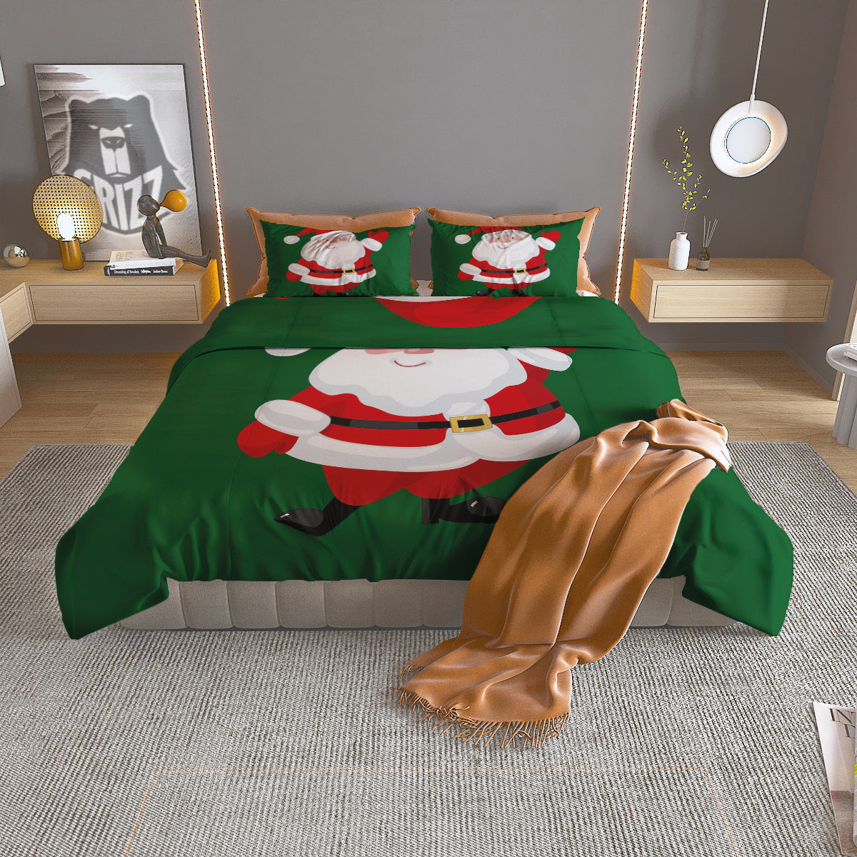 Pumpkin Witch Halloween Cute Print Duvet Cover Bedding Set