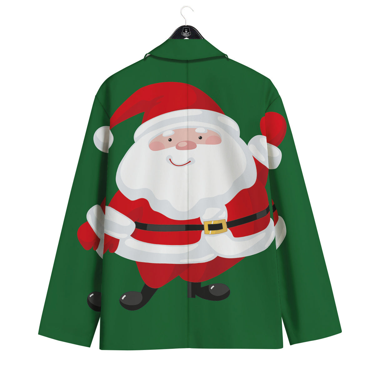 Santa Claus Cartoon Print Men's Sport Coat-grizzshop