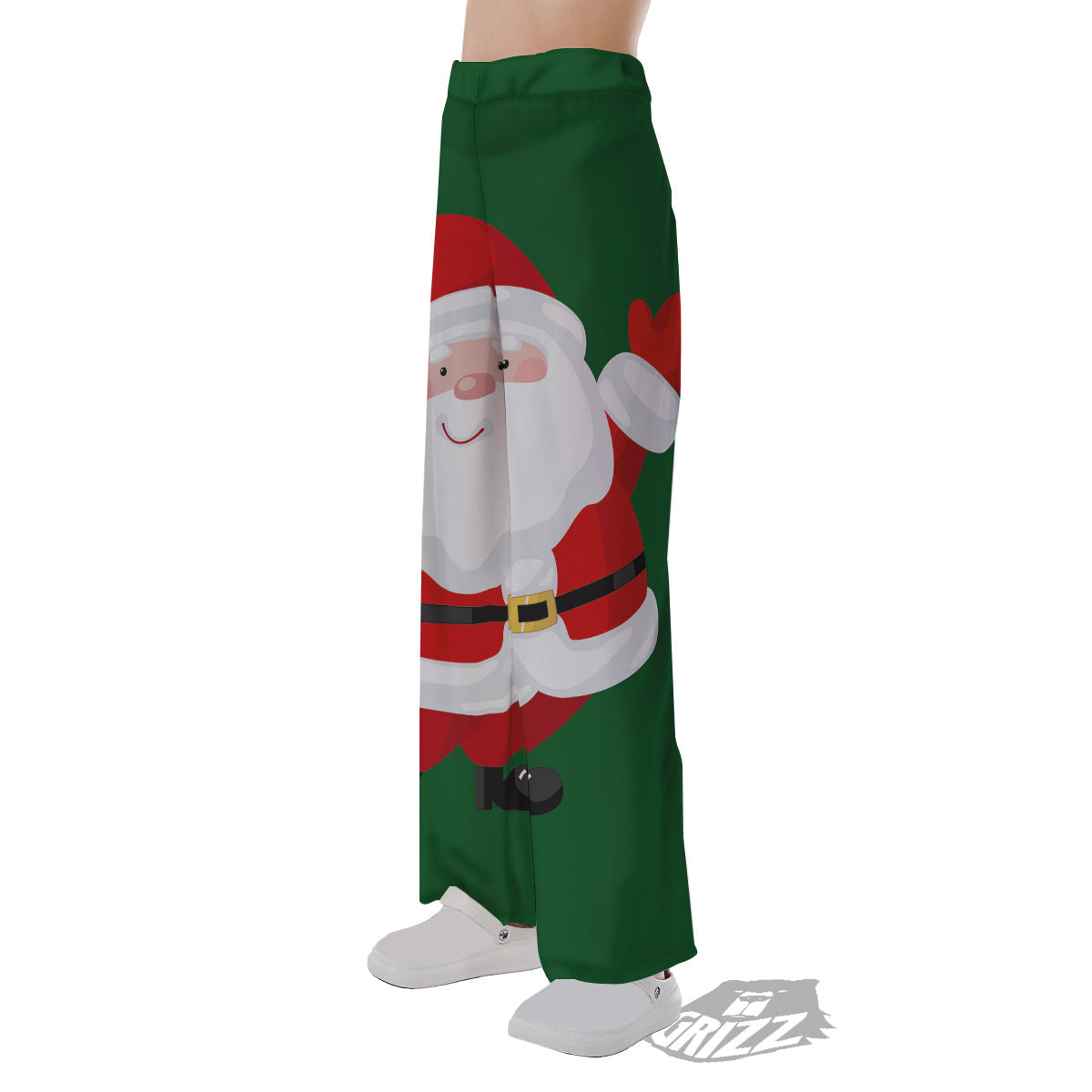 Santa Claus Cartoon Print Pajama Pants-grizzshop