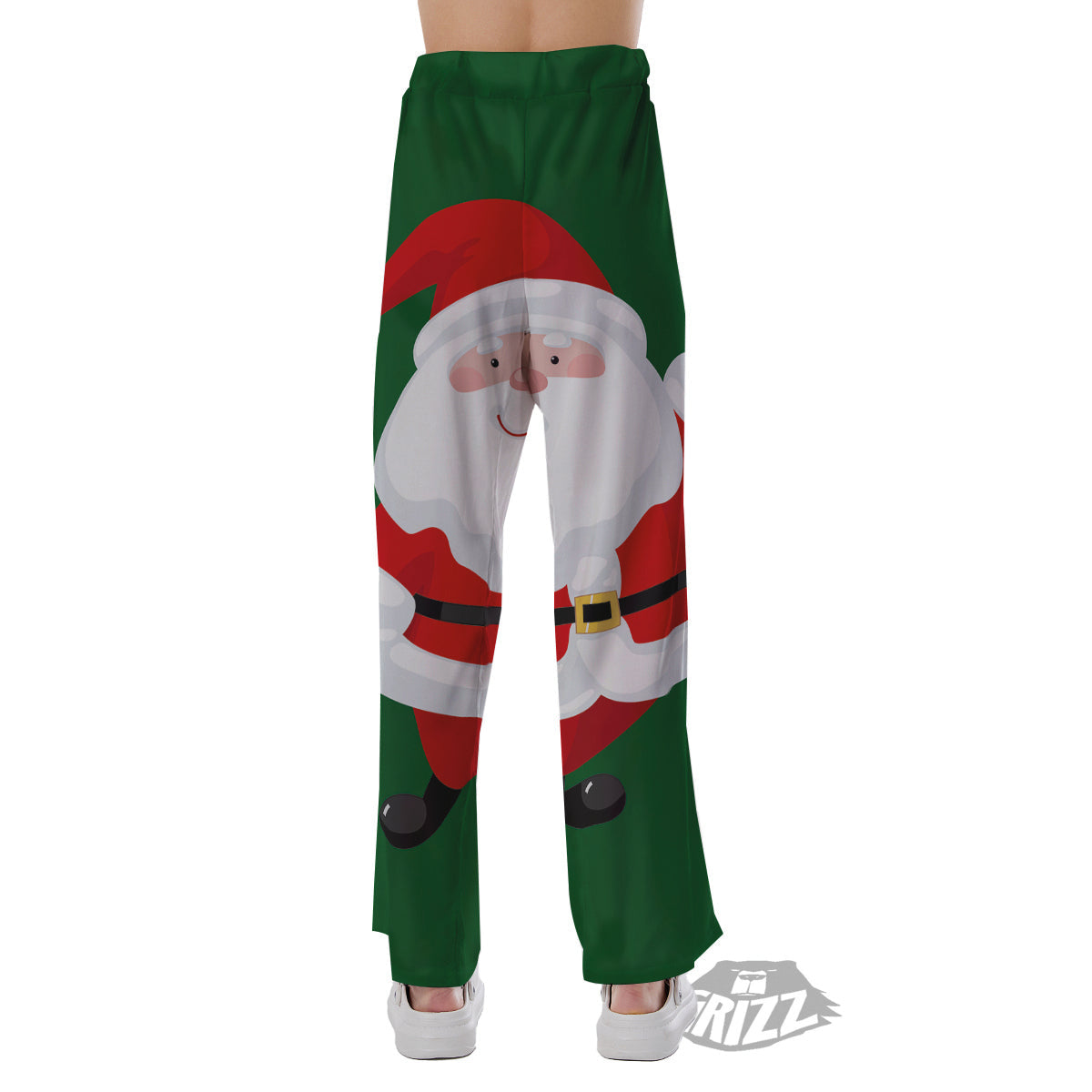 Santa Claus Cartoon Print Pajama Pants-grizzshop