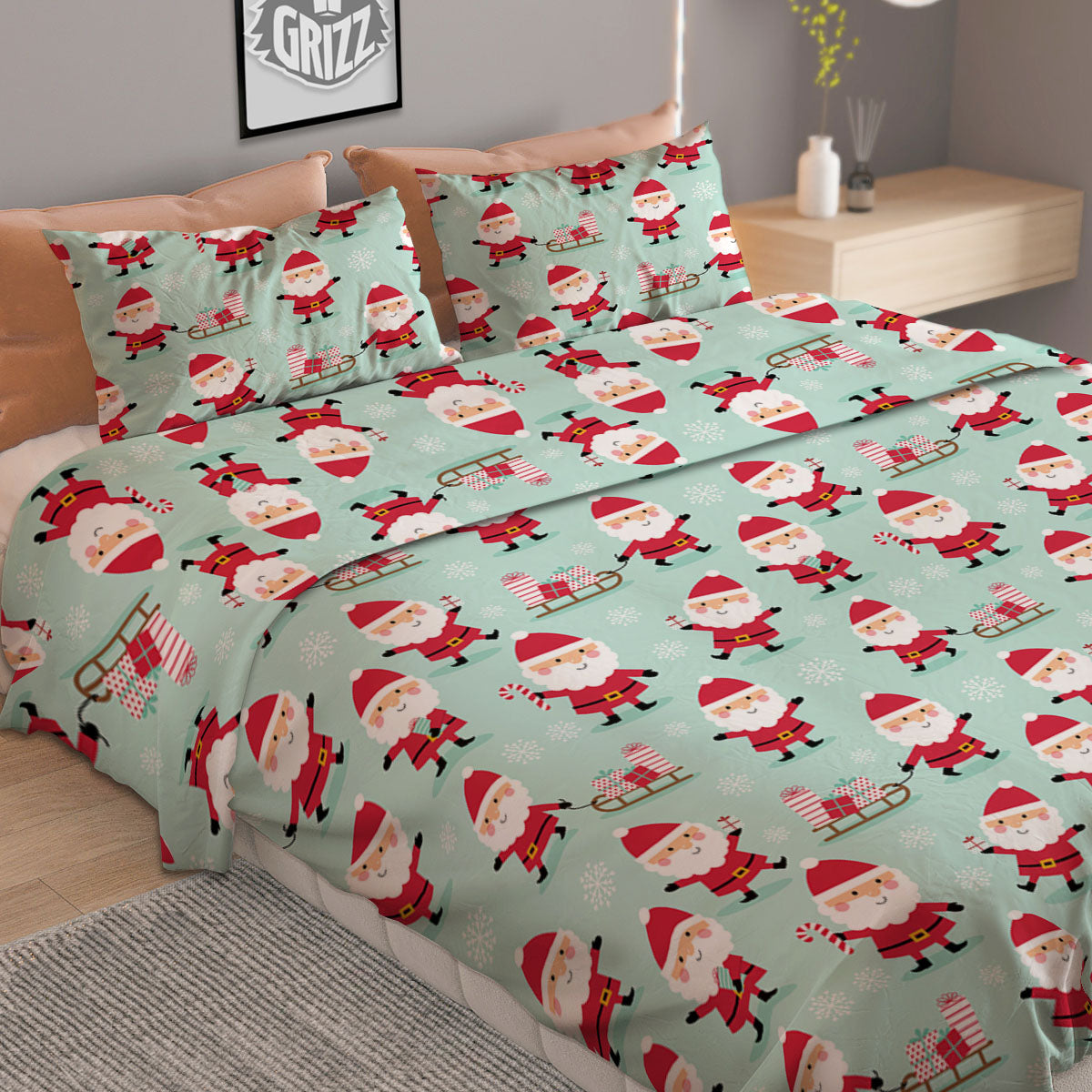 Puppy French Bulldog And Baseball Print Duvet Cover Bedding Set