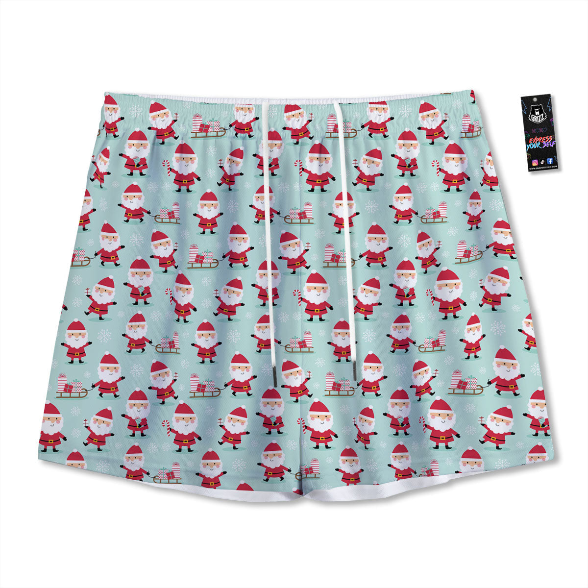Puppy French Bulldog And Baseball Print Mesh Shorts