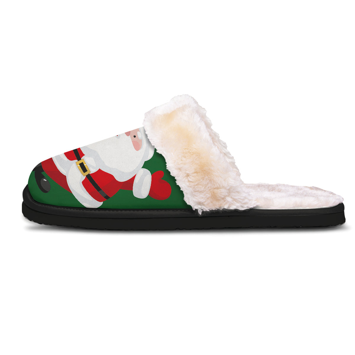 Santa Claus Cartoon Print Slippers-grizzshop