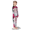 Santa Claus Christmas Pixel Print Kid's Pajamas-grizzshop