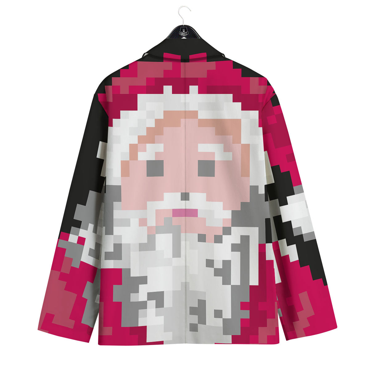 Santa Claus Christmas Pixel Print Men's Sport Coat-grizzshop