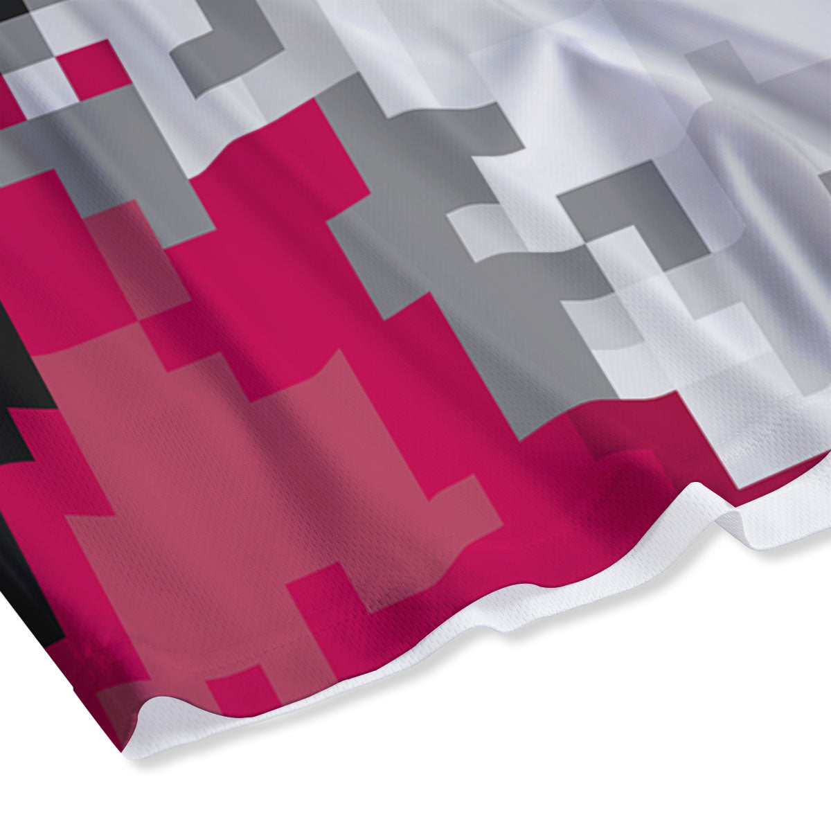 Santa Claus Christmas Pixel Print Mesh Shorts