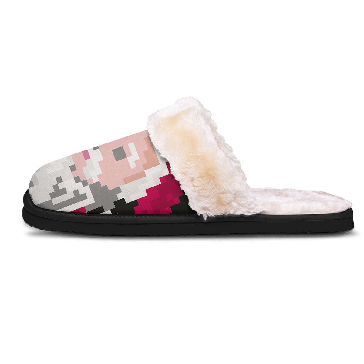 Santa Claus Christmas Pixel Print Slippers-grizzshop