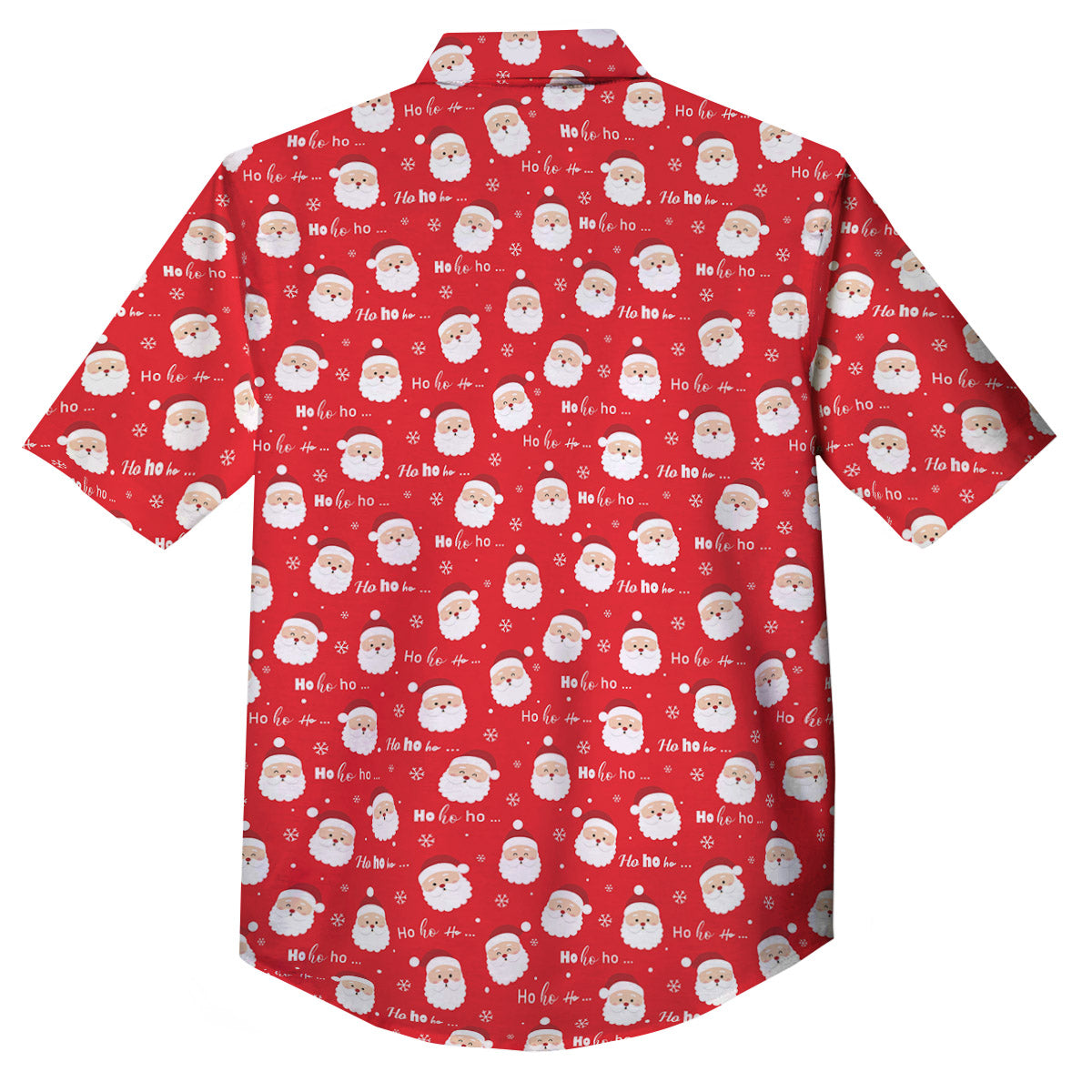 Santa Claus Christmas Print Pattern Button Up Shirt-grizzshop