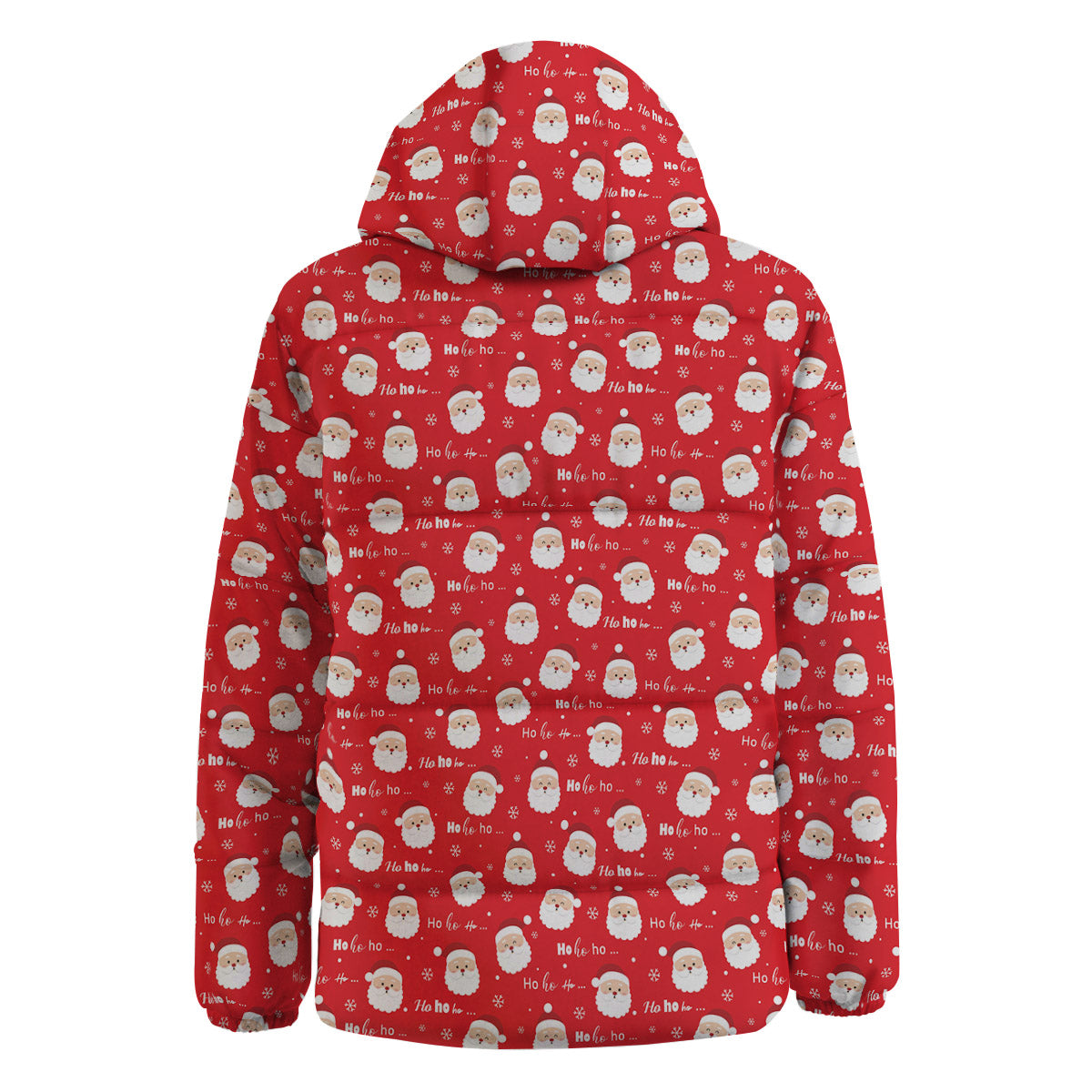 Santa Claus Christmas Print Pattern Down Jacket-grizzshop