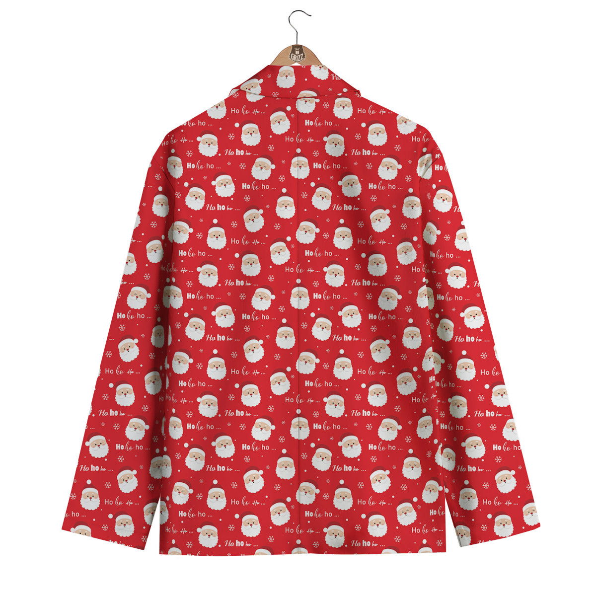Santa Claus Christmas Print Pattern Men's Blazer-grizzshop