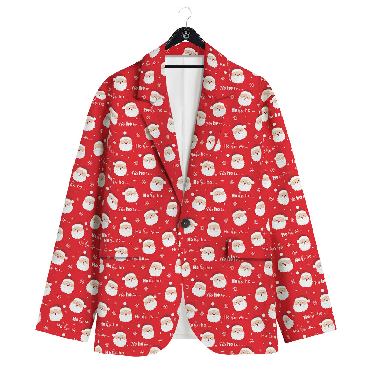 Santa Claus Christmas Print Pattern Men's Sport Coat-grizzshop