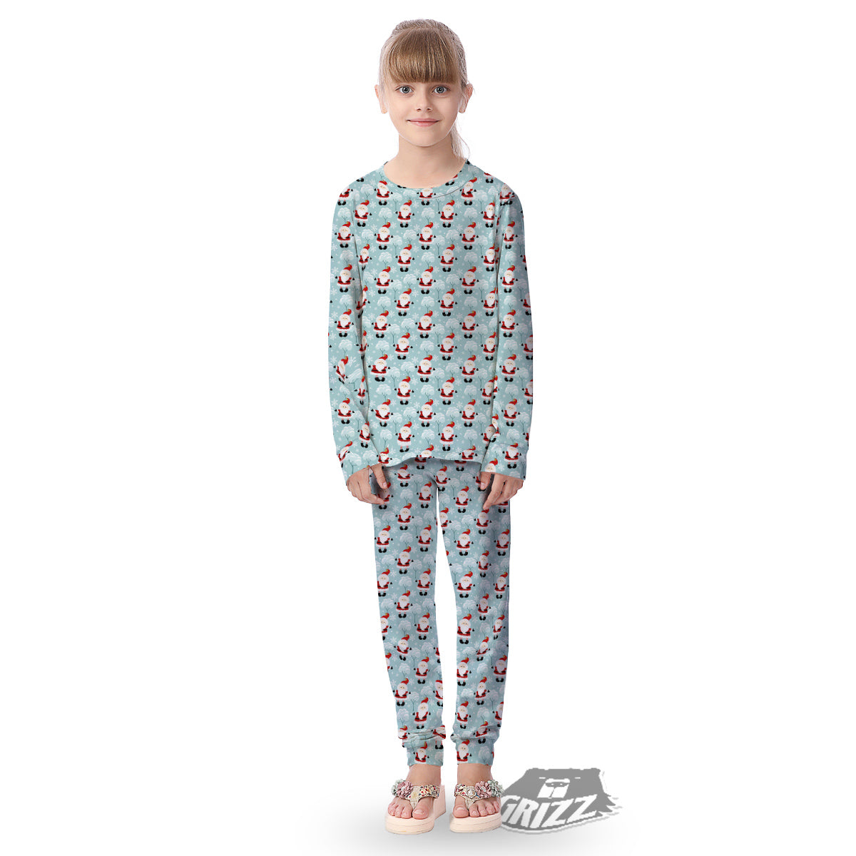 Santa Claus Cute Print Pattern Kid's Pajamas-grizzshop