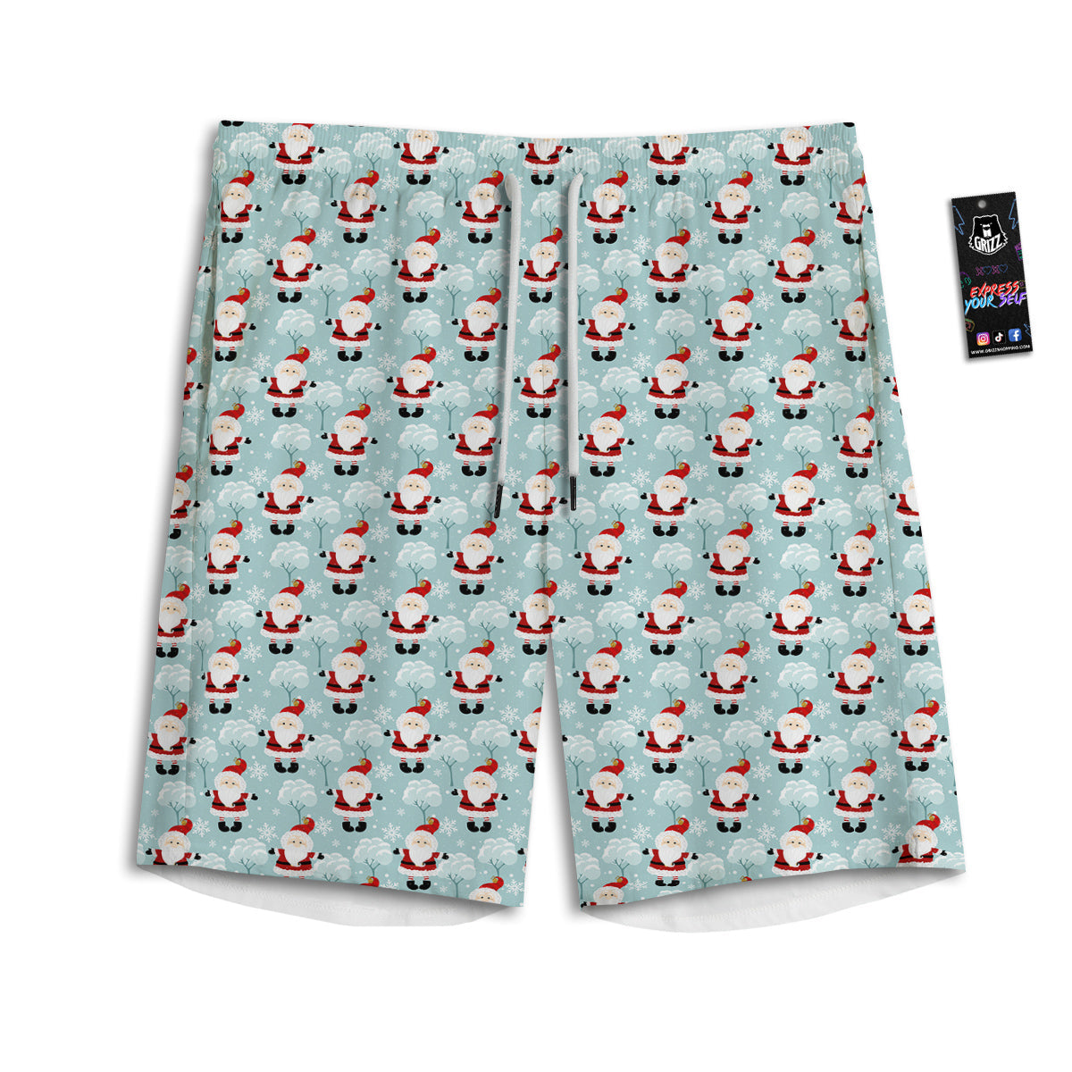 Slices Fruit Orange Print Pattern Men's Athletic Shorts