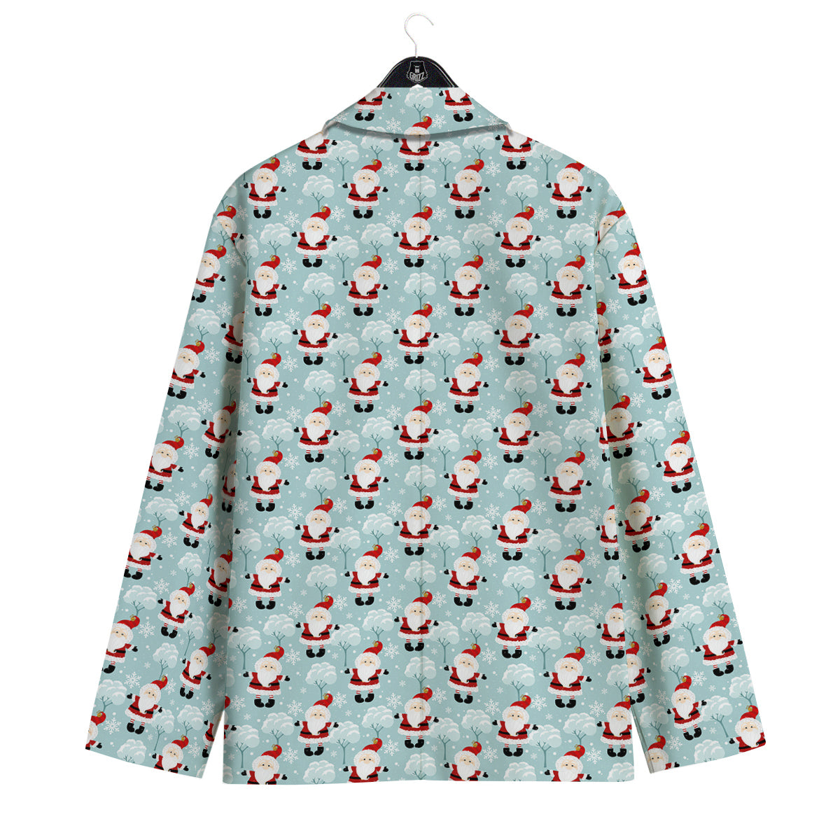Santa Claus Cute Print Pattern Men's Sport Coat-grizzshop