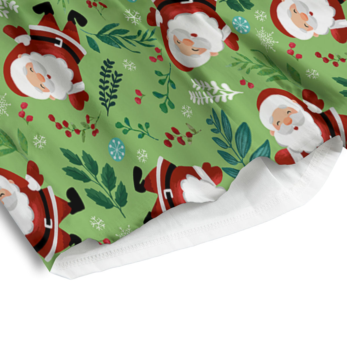 Santa Claus Happy Print Pattern Men's Athletic Shorts
