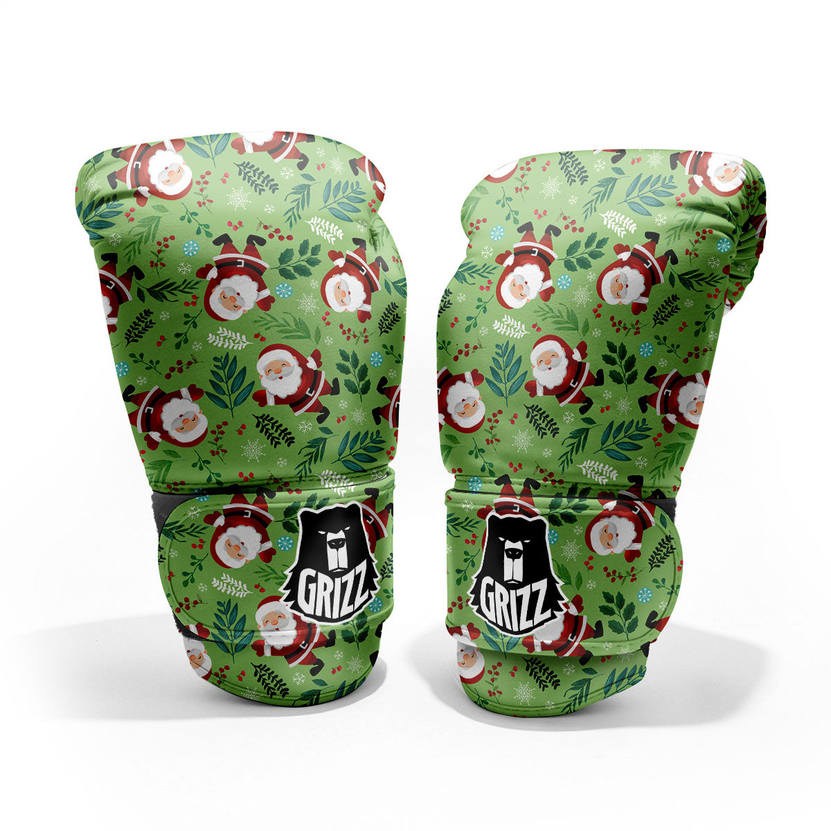 Santa Claus Happy Print Pattern Pro Boxing Glove