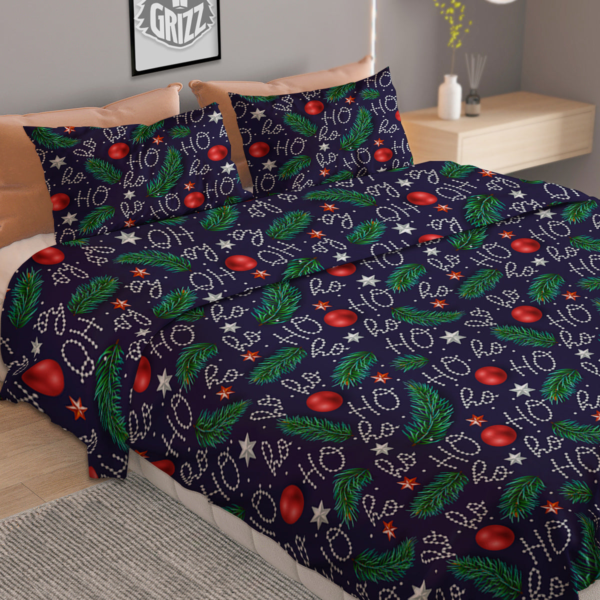 Pyramid Galaxy Print Duvet Cover Bedding Set