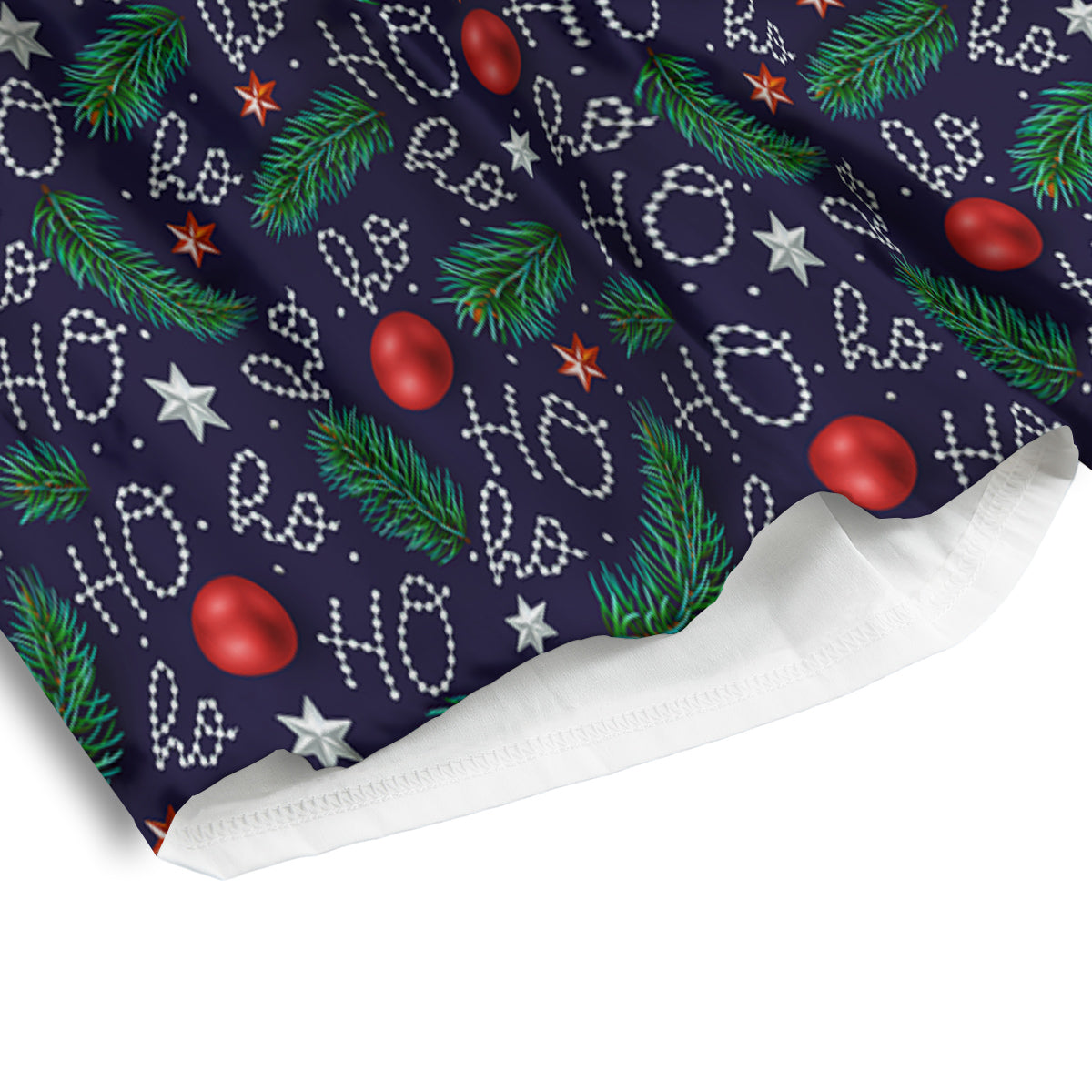 Santa Claus Laugh Christmas Hohoho Print Men's Athletic Shorts