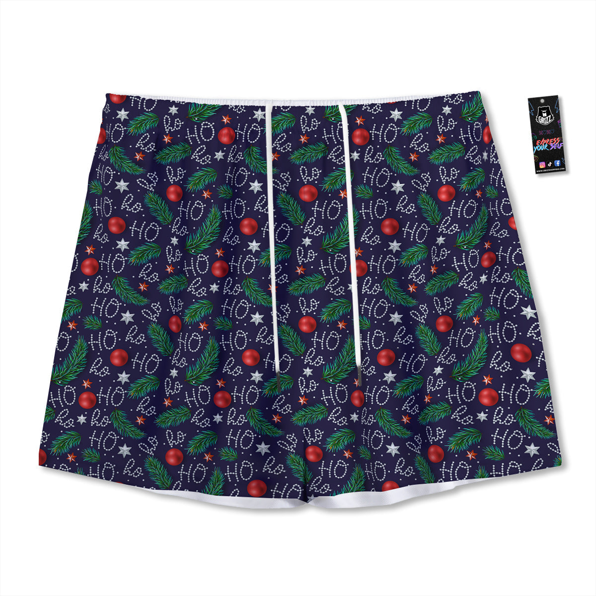Pyramid Galaxy Print Mesh Shorts