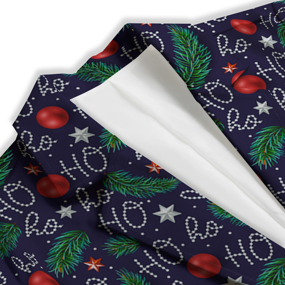 Santa Claus Laugh Christmas Hohoho Print Women's Blazer-grizzshop