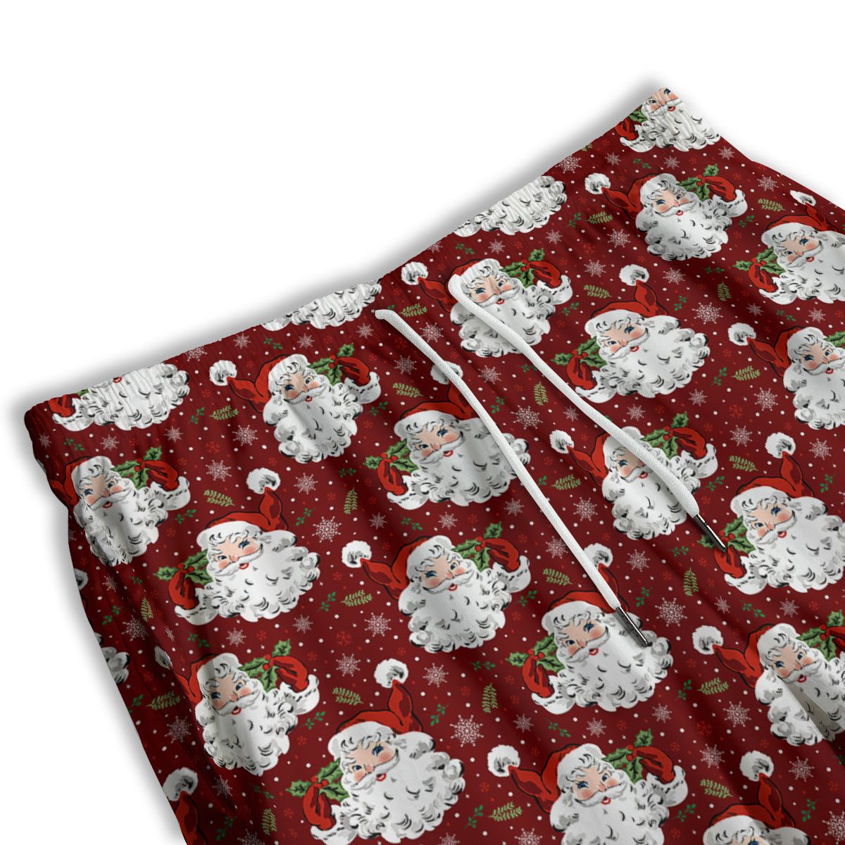 Santa Claus Xmas Print Pattern Men's Athletic Shorts