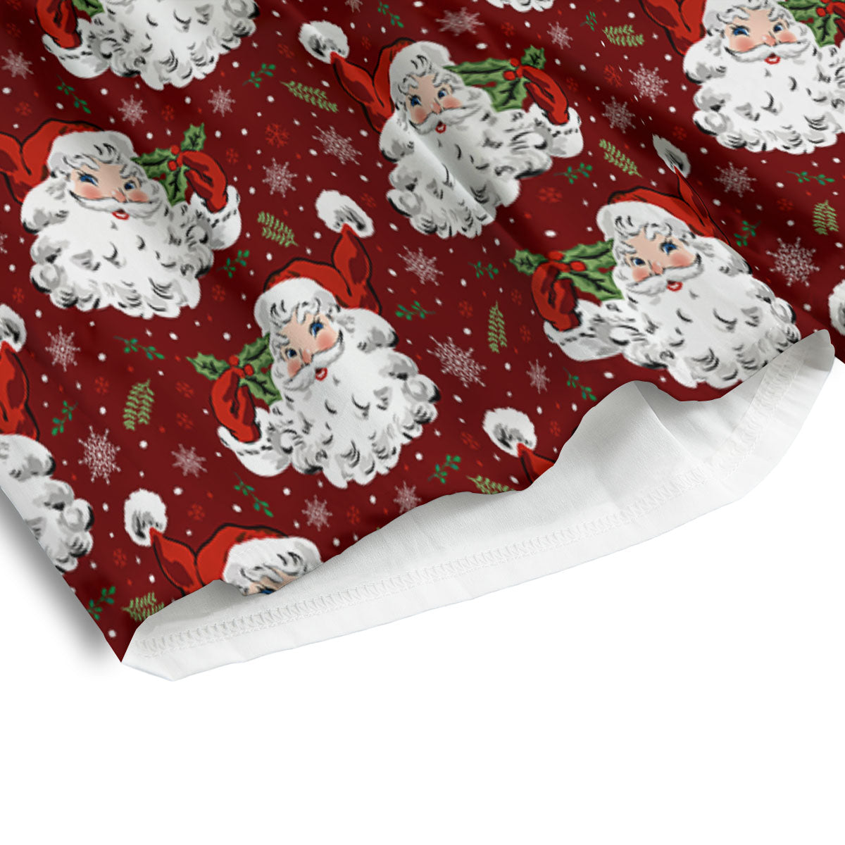 Santa Claus Xmas Print Pattern Men's Athletic Shorts