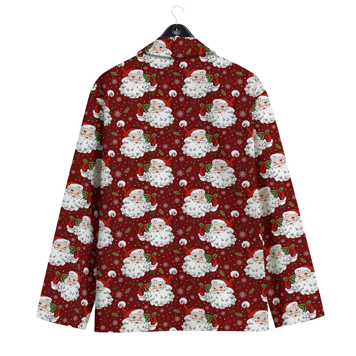 Santa Claus Xmas Print Pattern Men's Sport Coat-grizzshop