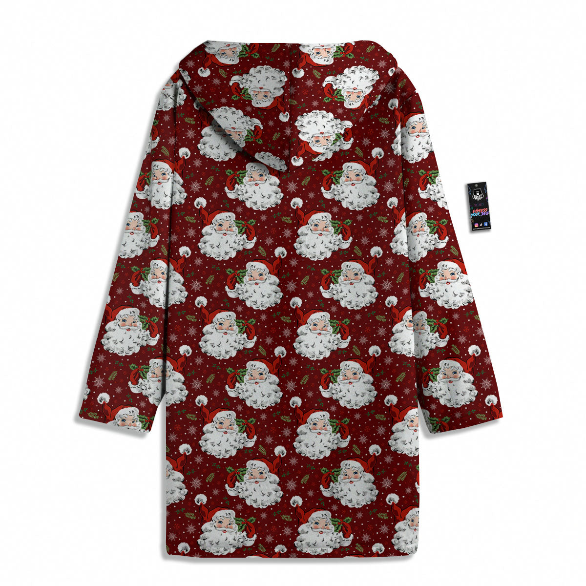 Santa Claus Xmas Print Pattern Men's Windbreaker Jacket-grizzshop
