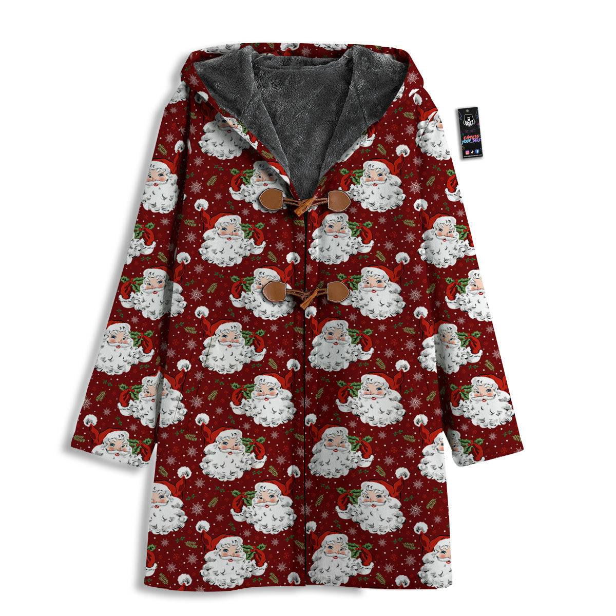Santa Claus Xmas Print Pattern Men's Windbreaker Jacket-grizzshop