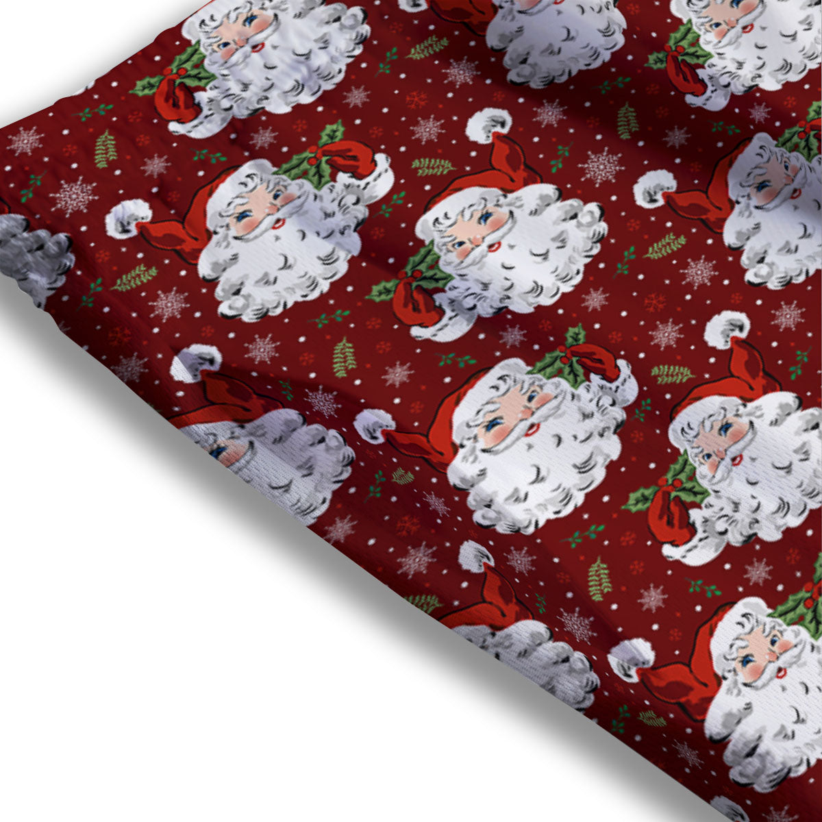 Santa Claus Xmas Print Pattern Mesh Shorts