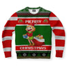 Santa Elf Ugly Christmas Sweater-grizzshop