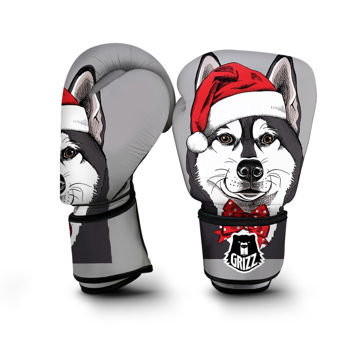 Santa Husky Boxing Gloves-grizzshop