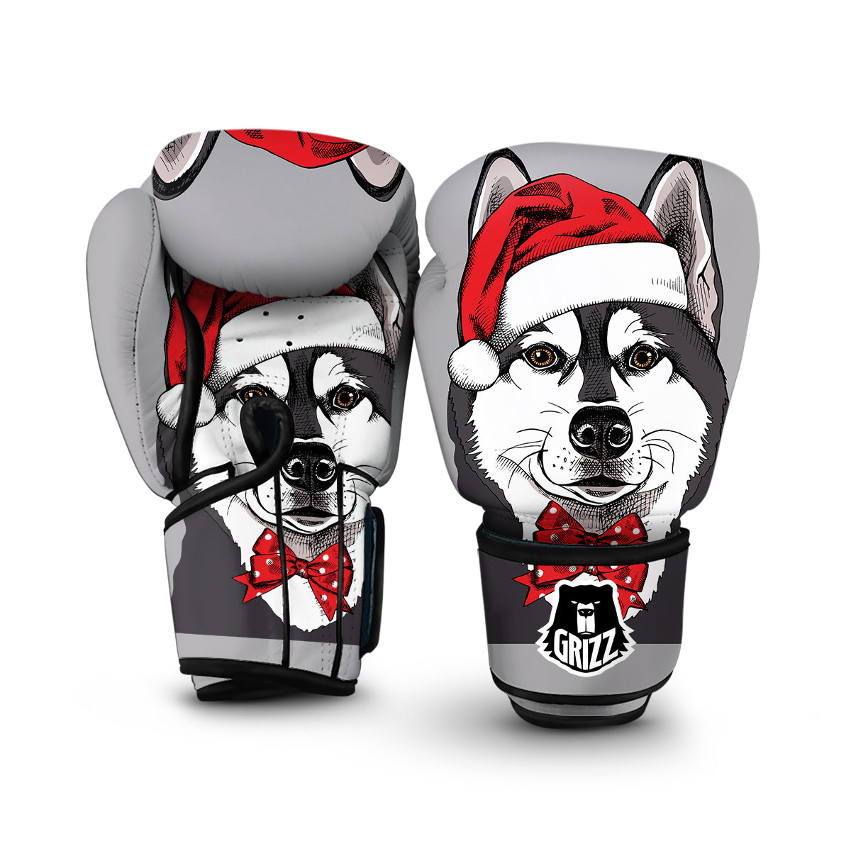 Santa Husky Boxing Gloves-grizzshop