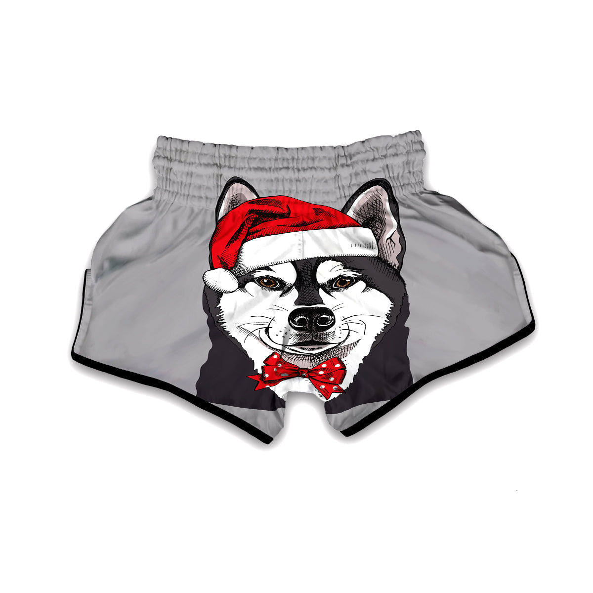 Santa Husky Muay Thai Boxing Shorts-grizzshop