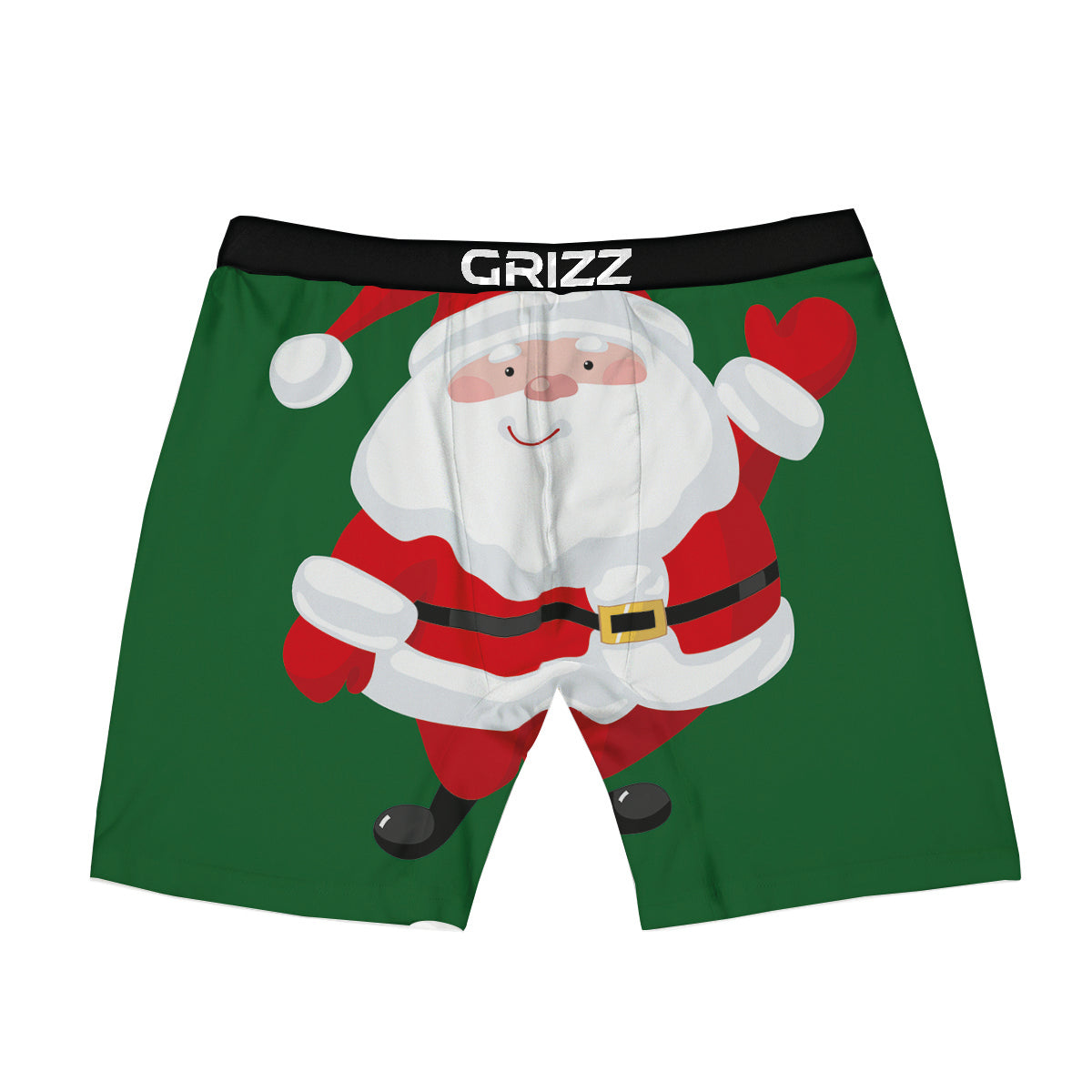 Santa Claus Cartoon Print Boxer Briefs