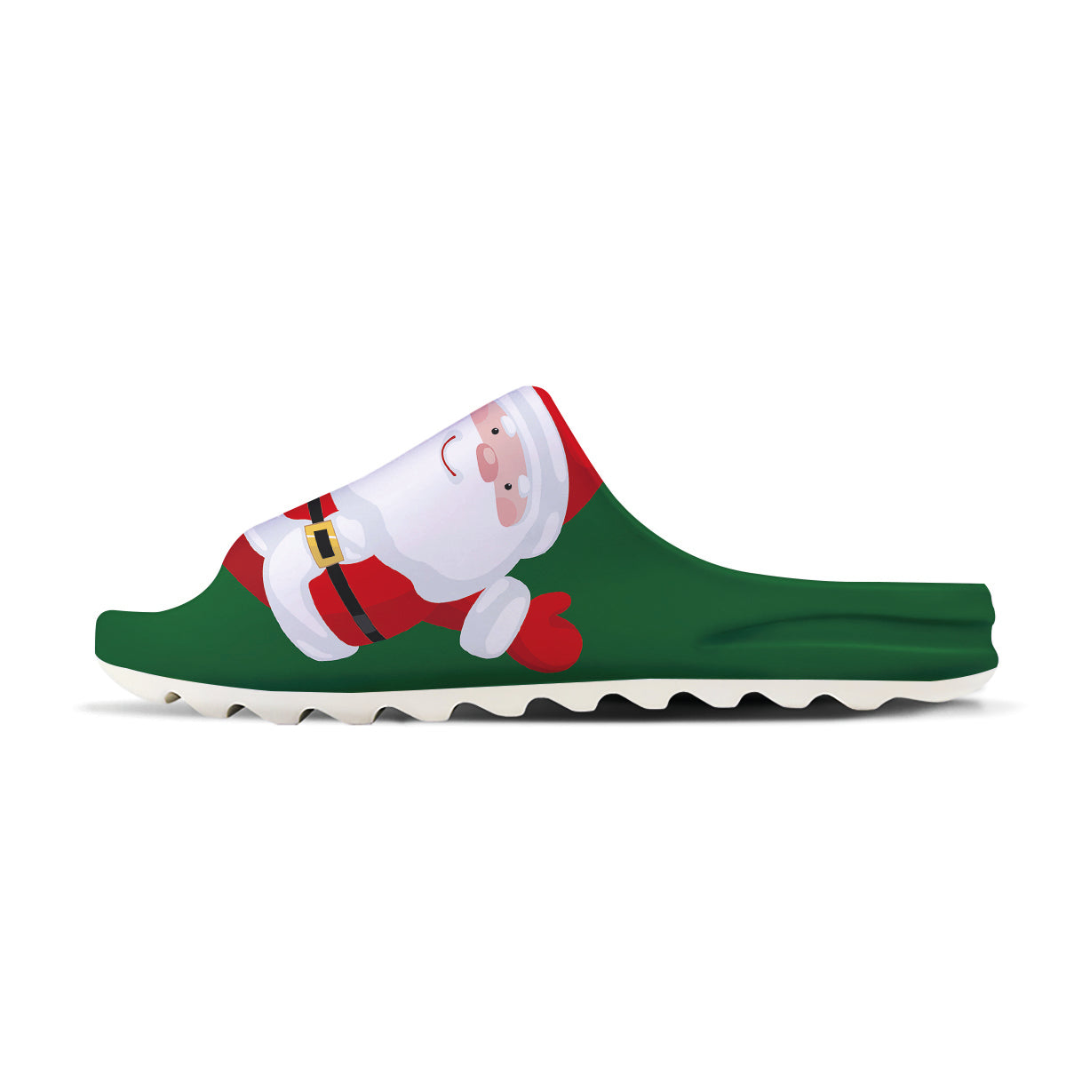 Santa Claus Cartoon Print Sandals-grizzshop