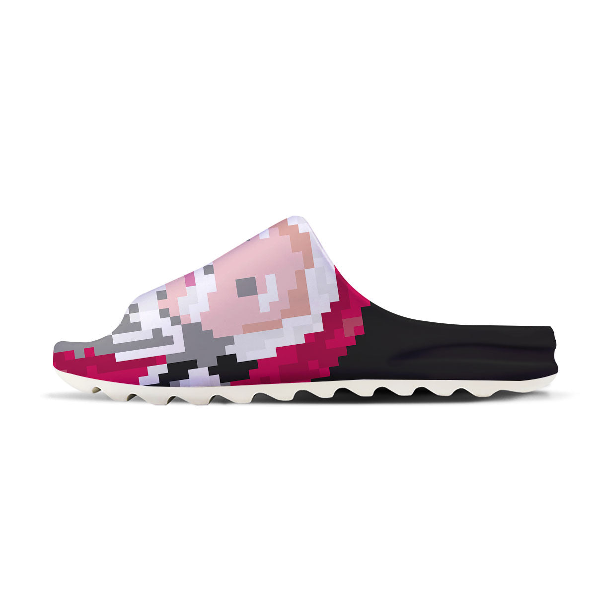 Santa Claus Christmas Pixel Print Sandals-grizzshop