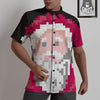 Santa Claus Christmas Pixel Print Untucked Shirts-grizzshop