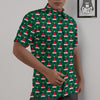 Santa Hats Christmas Print Pattern Untucked Shirts-grizzshop