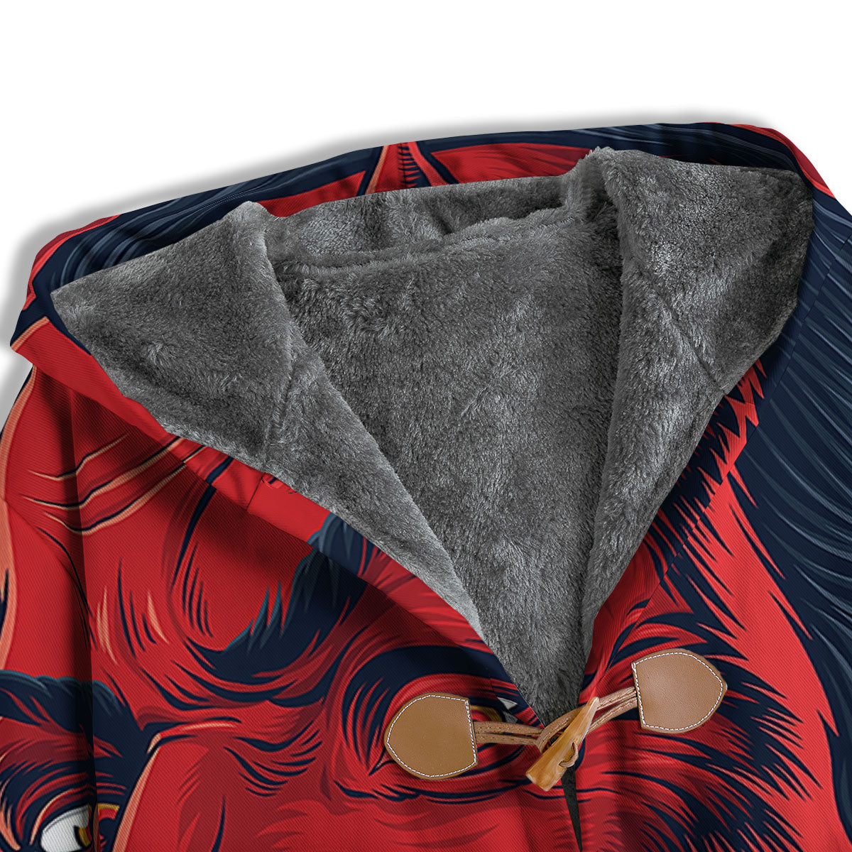 Satan Red Devil Print Men's Windbreaker Jacket-grizzshop