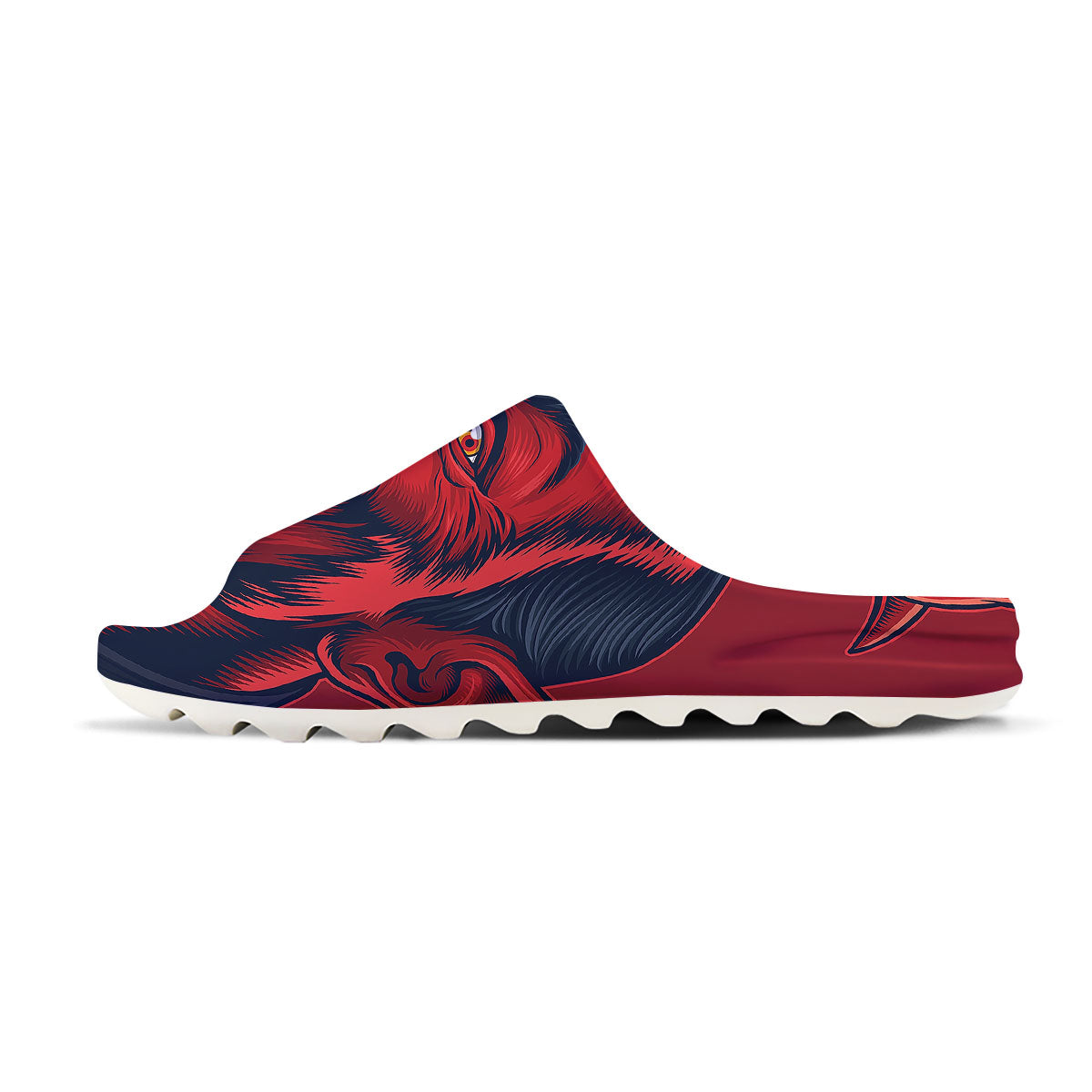 Satan Red Devil Print Sandals-grizzshop
