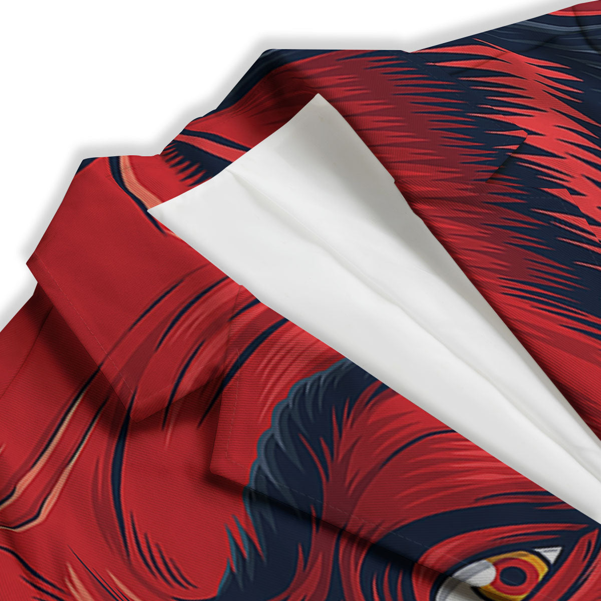 Satan Red Devil Print Women's Blazer-grizzshop