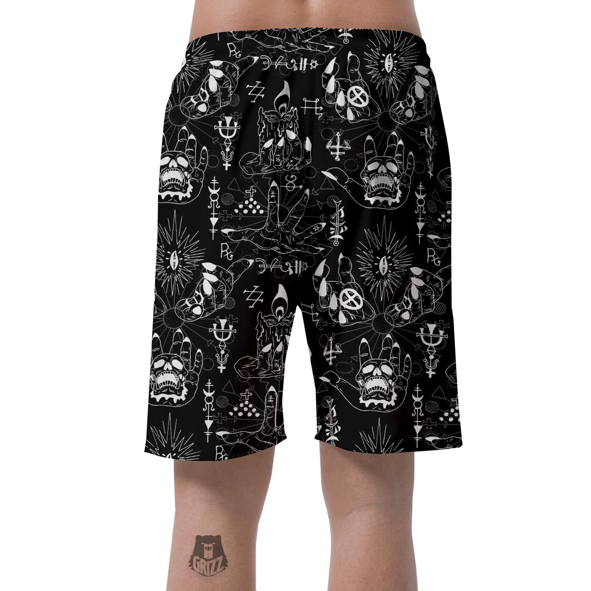 Satanic Gothic Witch Men's Shorts-grizzshop