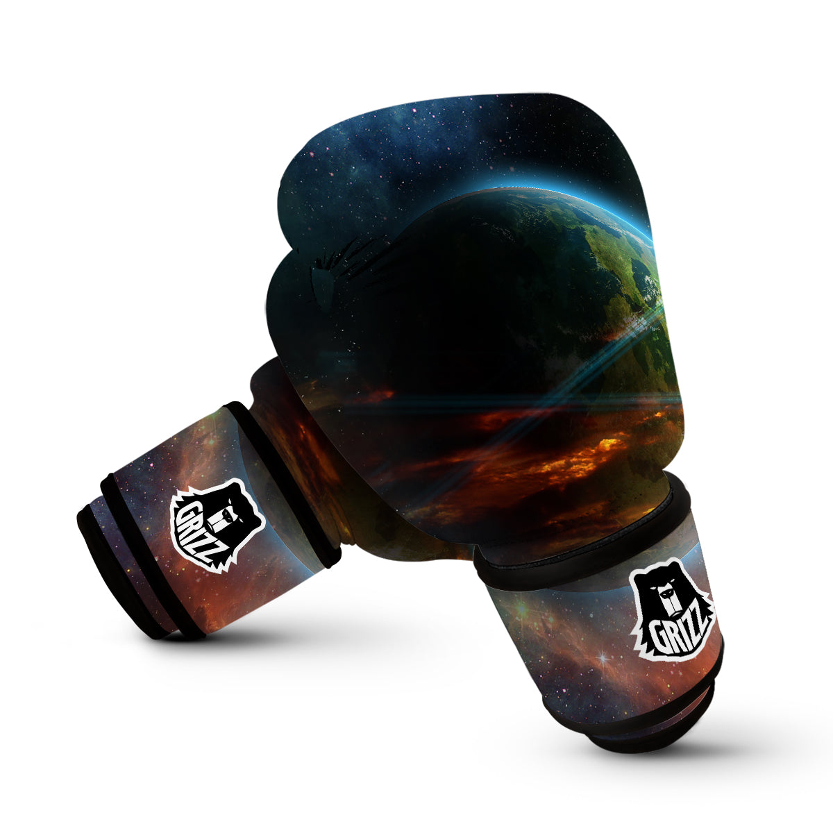 Satun Galaxy Space Print Boxing Gloves-grizzshop