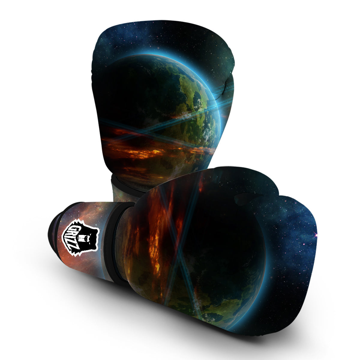 Satun Galaxy Space Print Boxing Gloves-grizzshop